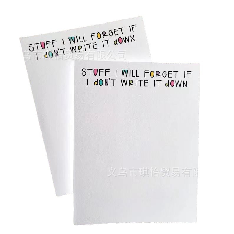 Lista de tareas pendientes peculiar Bloc de notas transfronterizo nuevo Bloc de notas de humor nota adhesiva regalo creativo