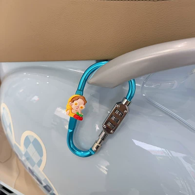 scooter rear seat helmet — Helmet lock - aluminum-alloy-materialblue-model-yellow-rich-lady