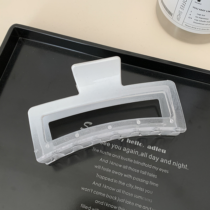 Clip de pelo de gran tamaño esmerilado simple Cabeza trasera updo horquilla de alto grado tiburón clip horquilla tocado al por mayor