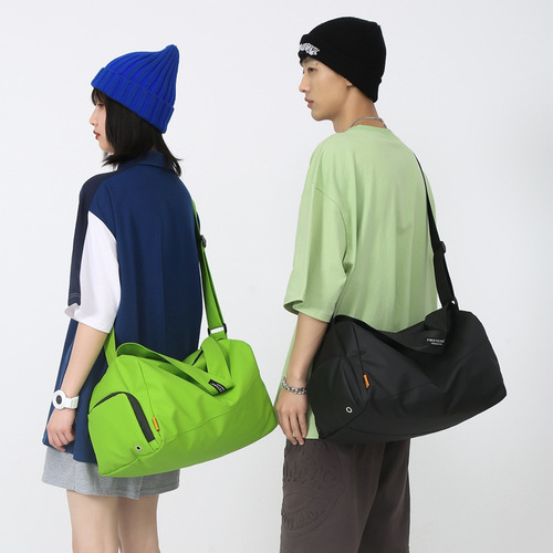 Internet celebrity sports new fitness bag waterproof travel bag large capacity casual Oxford cloth one-shoulder cross-body luggage bag travel