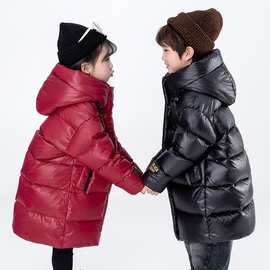 /儿童羽绒服女童中长款新款洋气中大童男童外套
