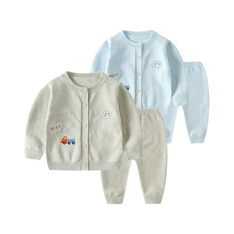 Children's knitted sweater, autumn set, base woolen split uniform
