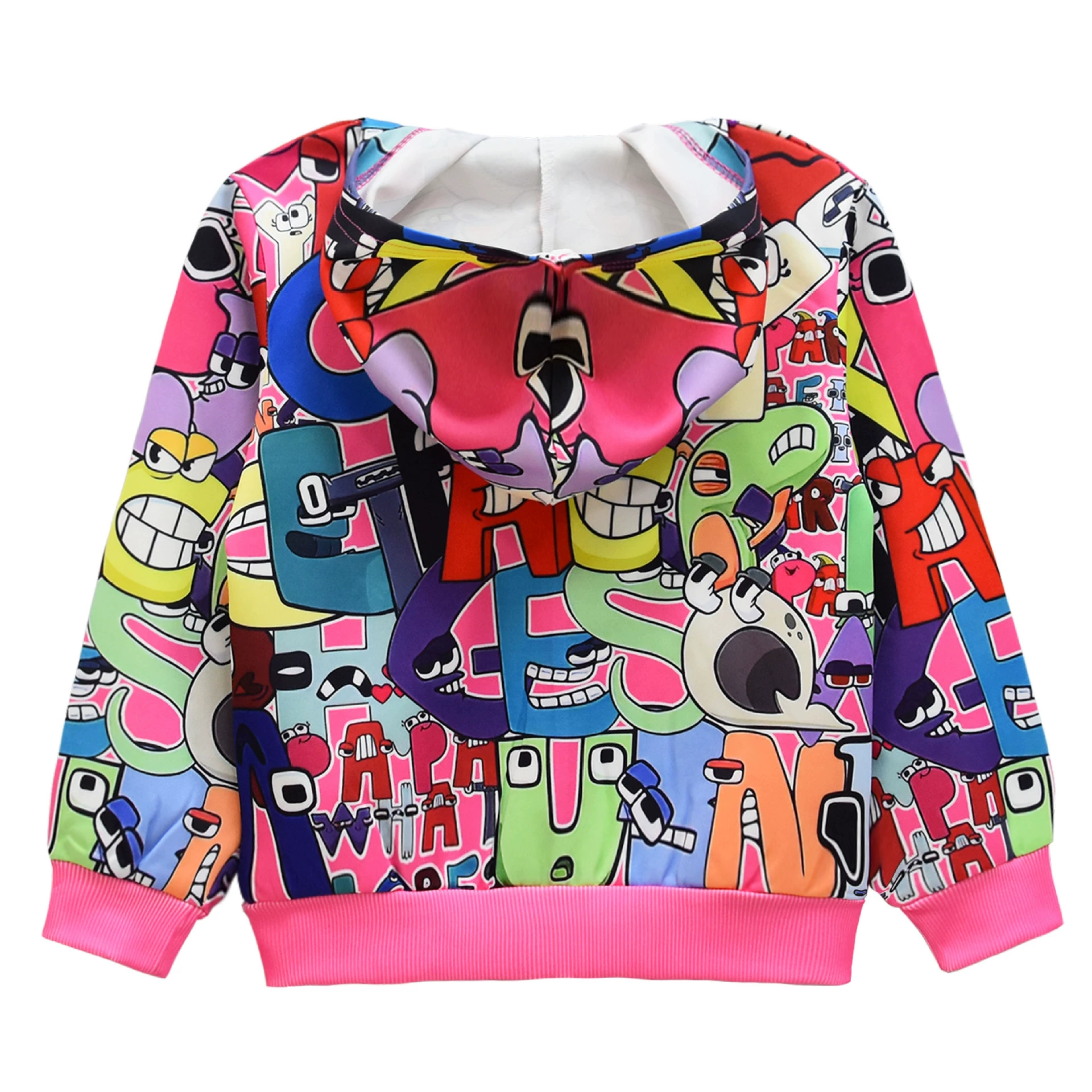 2023 Cross -border Digital Legend Alphabet Lore zipper hooded jacket jacket shirt 36057