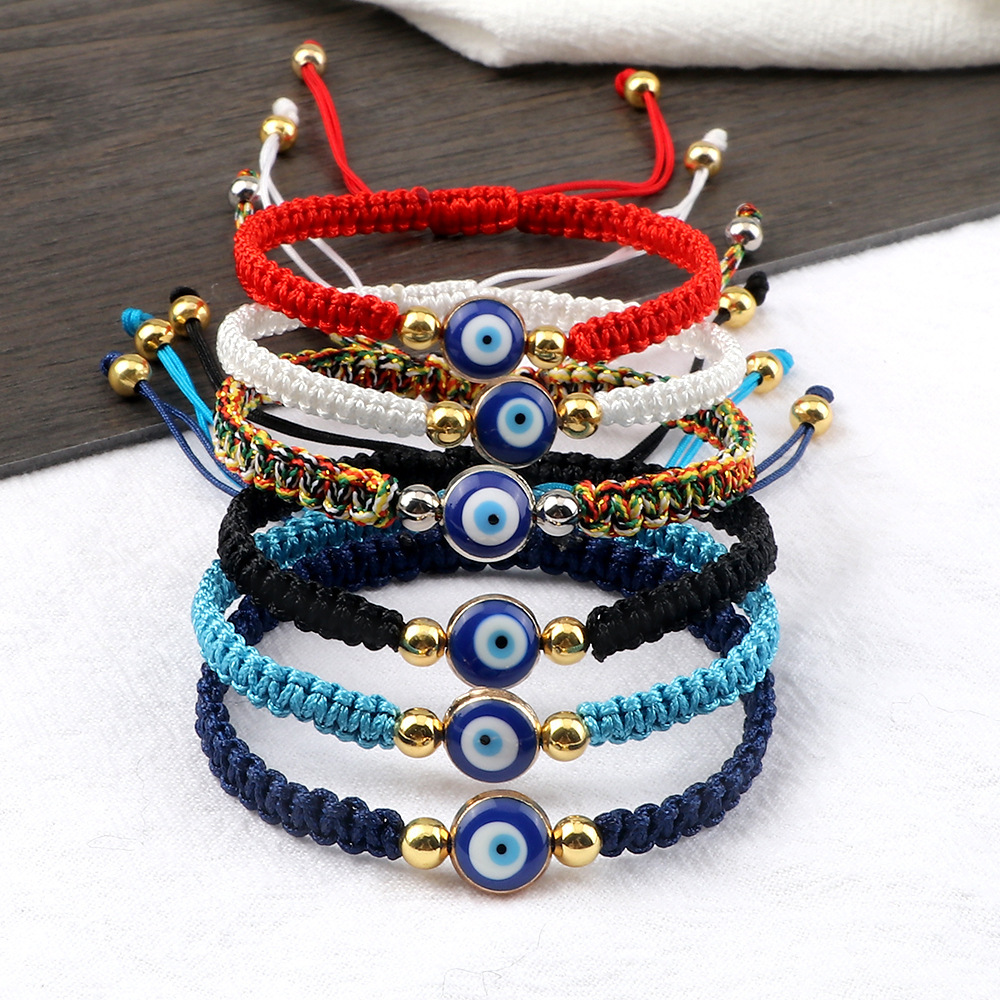Lucky Evil Eye Red String Bracelet Protection Jewelry Minimalist_voghion.com