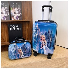 跨境可代发18寸儿童拉杆箱时尚潮流旅行箱可爱卡通行李箱登机箱