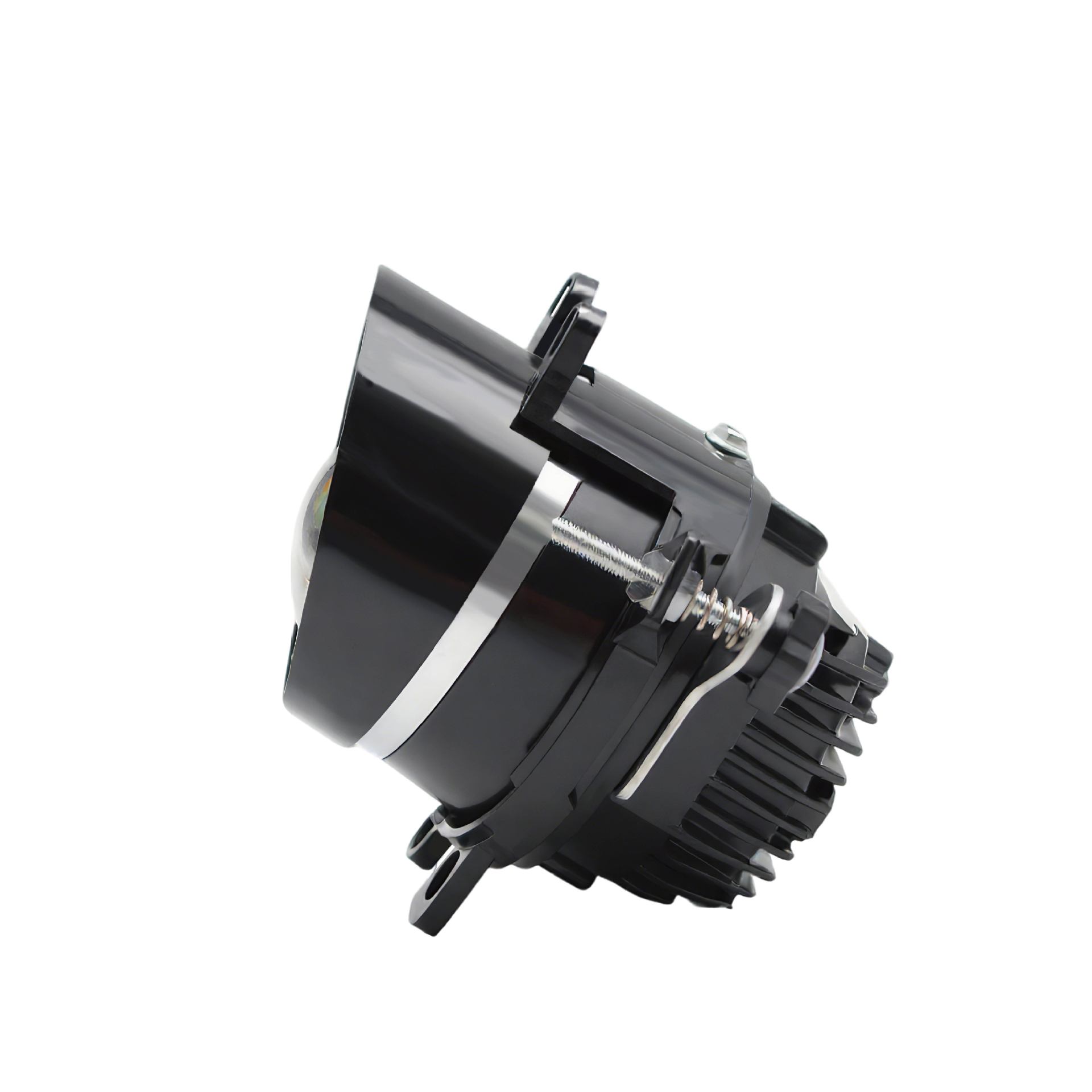 Nuevo láser J6 lámpara de niebla de doble lente LED del automóvil 3.0 pulgadas faro tricolor luz alta y baja transformación general