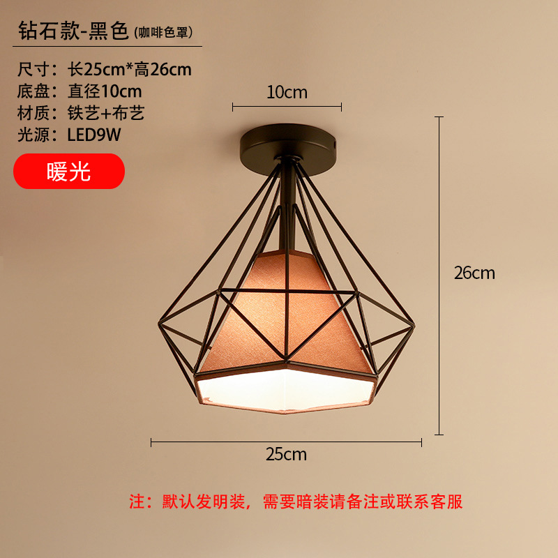 Luz de techo Luz del pasillo Luz Del Pasillo pasillo creativo Luz de Cristal balcón moderno minimalista Nórdico dormitorio lámparas