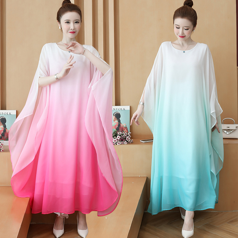 Chinese Style Women's Fairy Zen Dance Clothing Loose Dress Layman's Clothing Tea Clothing Zen Ancient Costume Elegant Long Skirt Wholesale