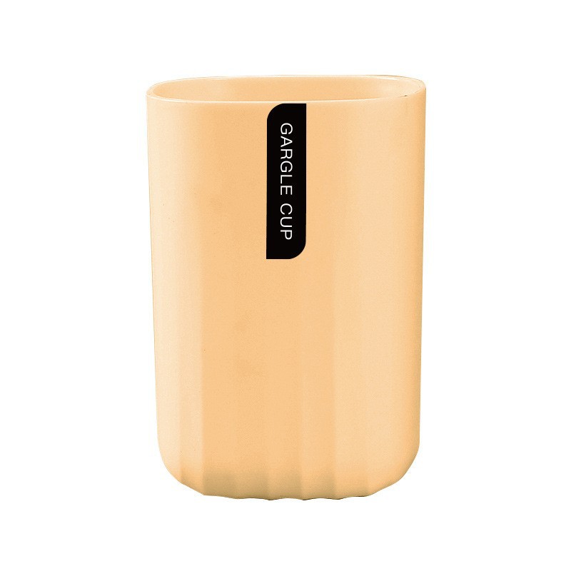 Sencillo Estilo nórdico cepillo de dientes taza baño color sólido onda patrón plástico cepillo de dientes almacenamiento taza de lavado simple enjuague bucal taza