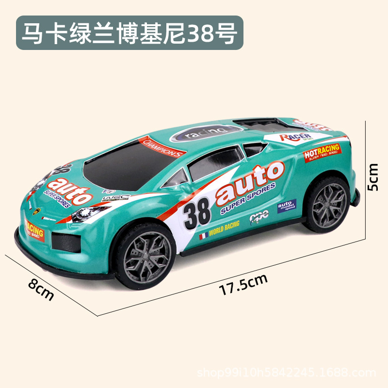 Aleación de gran tamaño inercia carro de acero coche de juguete para niños coche deportivo de carreras jardín de infantes accesorios de juguetes de comercio electrónico al por mayor