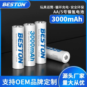 Beston AA5 Ni-MH 3000 mAh şarj edilə bilən batareya, KTV mikrofon oyuncaq batareyası