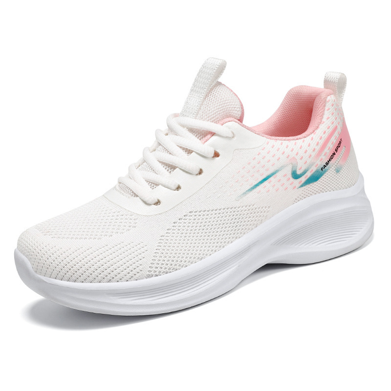Zapatos de Mujer Versátiles de Primavera, Nuevo Estilo, Tejido Transpirable, Zapatos Casuales, Zapatos Transfronterizos, Suela Suave, Zapatillas Cómodas, Zapatos Individuales