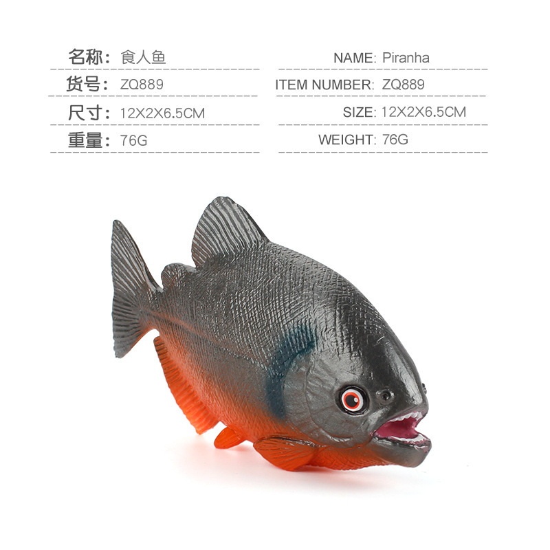 Exportación transfronteriza simulación estática sólida modelo animal marino lengua gigante pez cocodrilo angula ornamental peces decoración juguete