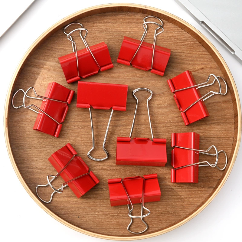 Красный клип с длинным хвостом большой 51 мм большой красный клип с финансовым билетом на свадьбу праздничный клип с ласточкиным хвостом 19 мм маленький клип