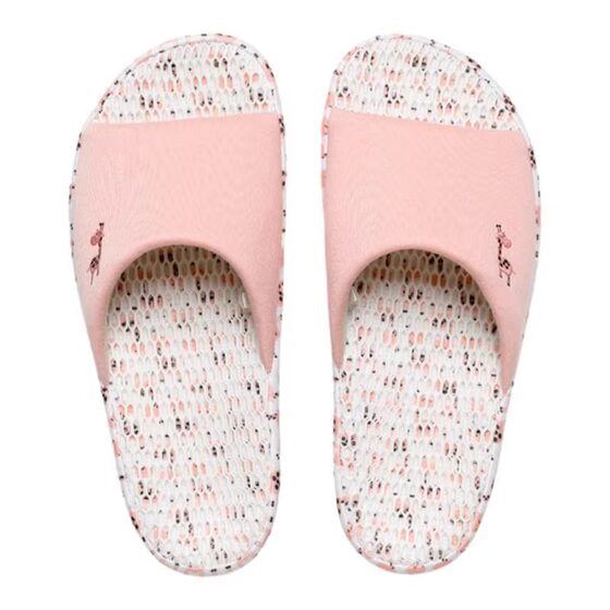 Japanese-style Antibacterial Silent Linen High-grade Foot Arch Thick-soled Honeycomb Breathable Slippers for Summer Home Indoor
