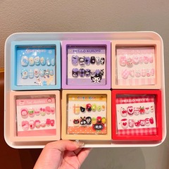 マイリトルポニー子供用ネイルステッカー、ウェアラブルネイル、かわいいウェアラブル漫画ステッカー、取り外し可能なネイルアートステッカー