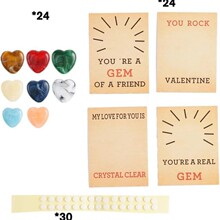 24 Pack Valentines Cards with Heart ����ѷ�¿����˽ڰ���