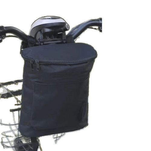 Electric bicycle front-mounted waterproof phone bag charger raincoat storage bag large capacity storage pouch e-bike