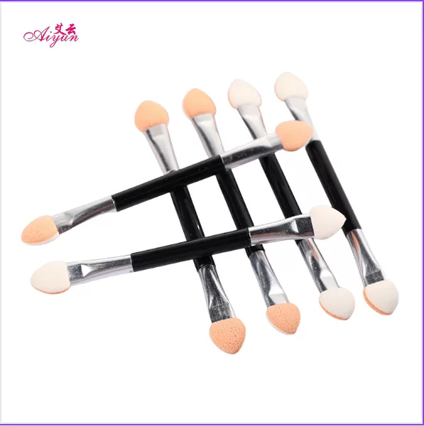 7.6cm double-headed aluminum tube skin white eye shadow applicator