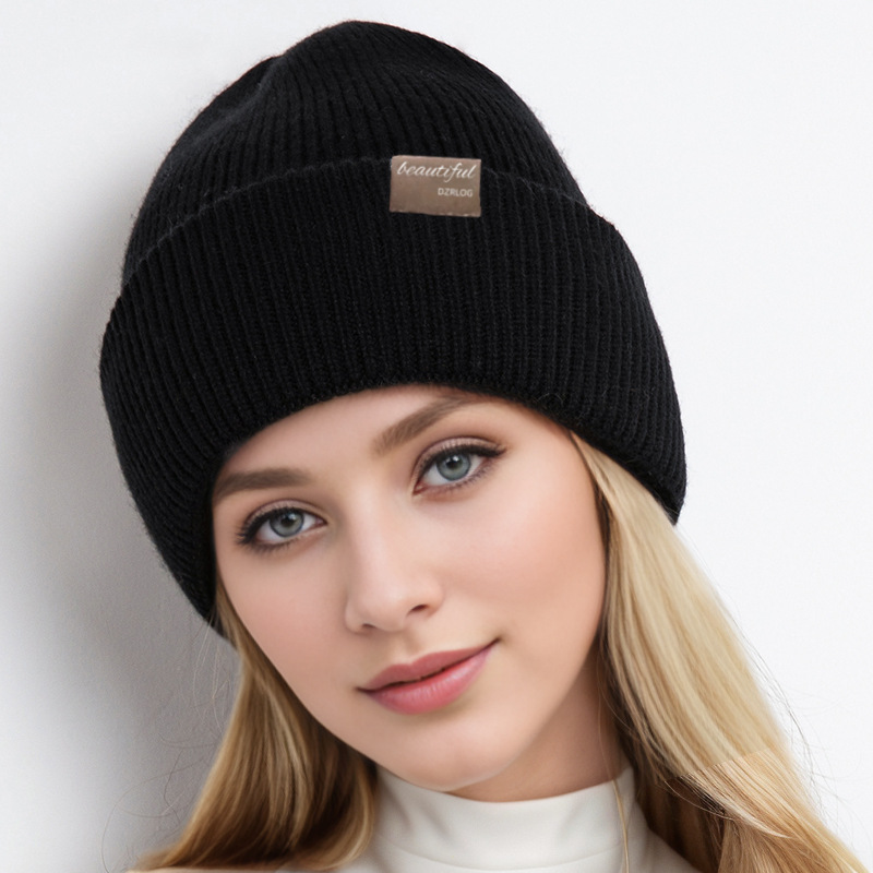 Knitted Beanie For Women, Warm Winter Hat With Ear Protection_voghion.com
