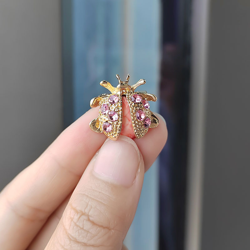 Fashion Personality Vintage Brooch Beetle Seven Stars Ladybug Colorful Corsage Clothing Accessories_voghion.com