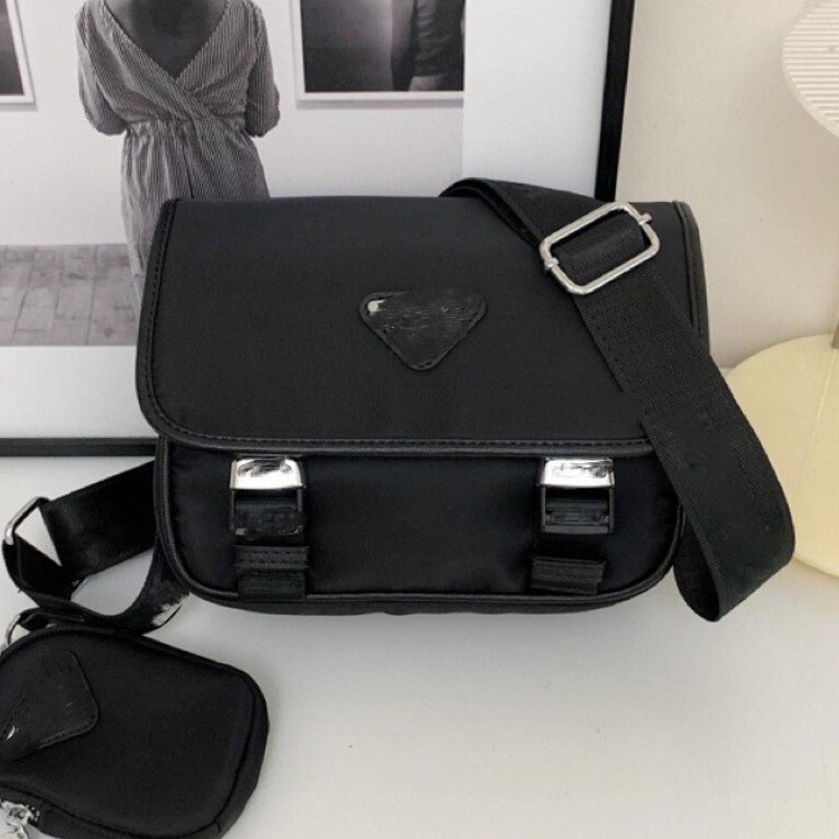 2025 new men's and women's shoulder bag, men's bag, trendy waterproof imported recycled nylon bag, nylon messenger bag 2025 new men's and women's shoulder bag, men's bag, trendy waterproof imported recycled nylon bag, nylon messenger bag