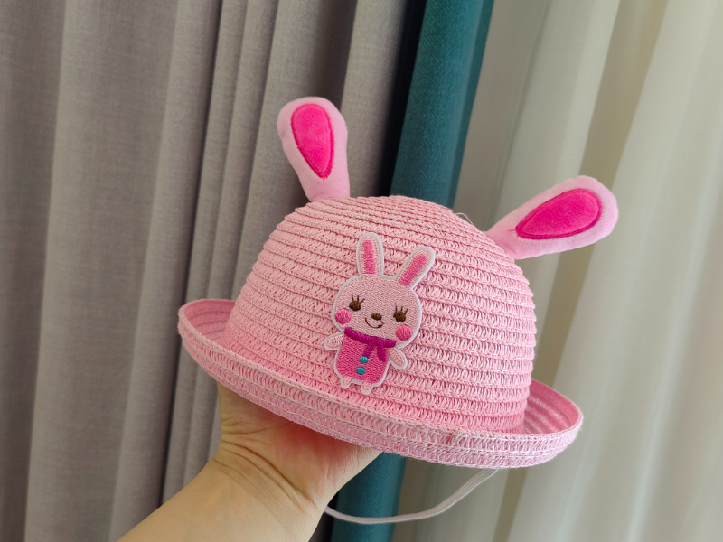Children Unisex Gender Cute, Pastoral Style Children Unisex Cute Pastoral Dinosaur Straw Hat