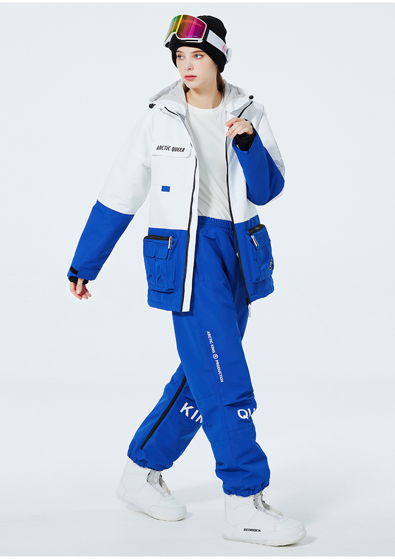Men's Clothing Ski suit set for men and women couples warm and thick ski suit set single board double board ski suit_viptrois.com