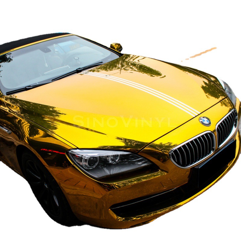 Coche espejo no estirable cambio de color película Revestimiento brillante cuerpo decoración pegatina vehículo modificación película