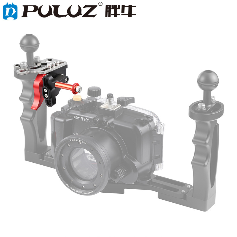 PULUZ grasa vaca accesorios de buceo de la Cámara obturador de la Cámara varilla de extensión de la Cámara de buceo soporte aplicable