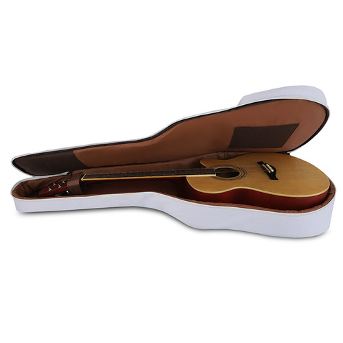 Folk guitar bag with artistic style, wood guitar bag with printed design, backpack style, thick waterproof double shoulder bag, guitar case