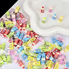 ミニチュア立体 KT ヨーグルトボックス ~ 食品玩具シミュレーションキッチン漫画樹脂パッチアクセサリー diy ジュエリー材料ヘアピン