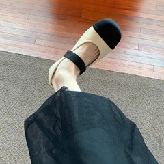 ソフトバージョン! 小香風メアリー珍靴女性カジュアルマジックは柔らかい底の豆の靴を貼って色を合わせます。