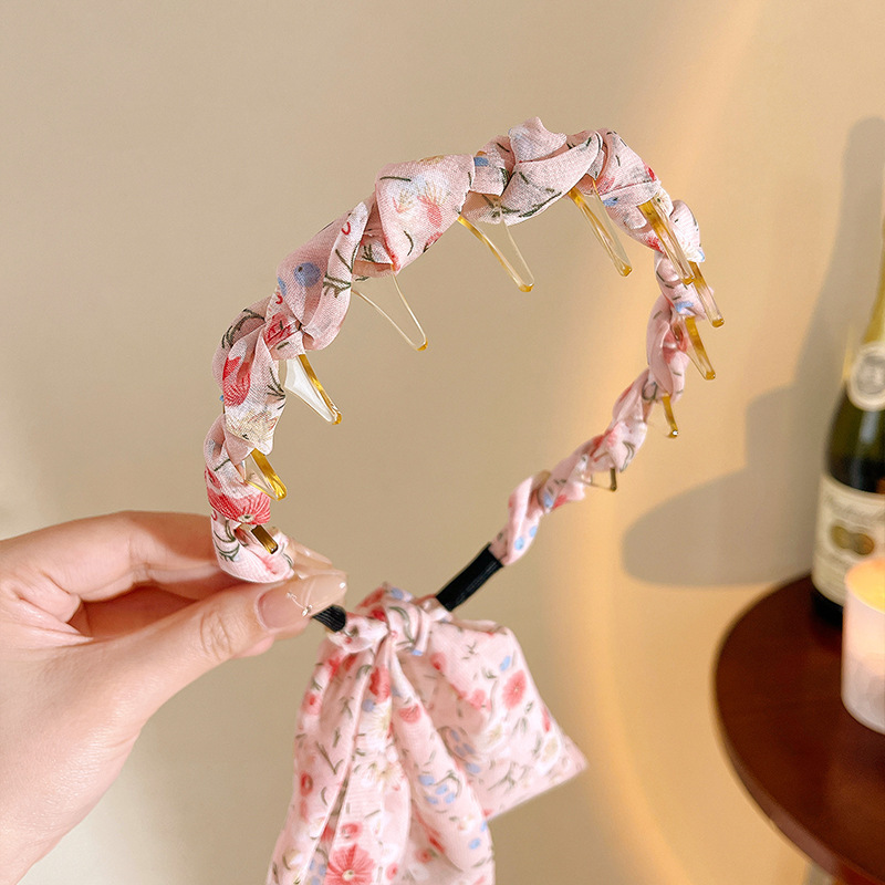 Verano nuevo estilo fresco con diadema de dientes, peine ondulado, diadema superior del cráneo alto, las mujeres usan accesorios para el cabello retro del palacio