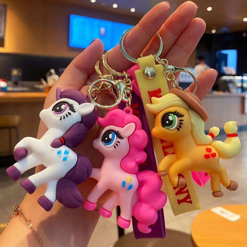 Cartoon Cute My Little Pony Keychain Unicorn Pendant Pvc Soft Rubber Pony Doll Bag Accessories in Stock Cartoon Cute My Little Pony Keychain Unicorn Pendant Pvc Soft Rubber Pony Doll Bag Accessories in Stock