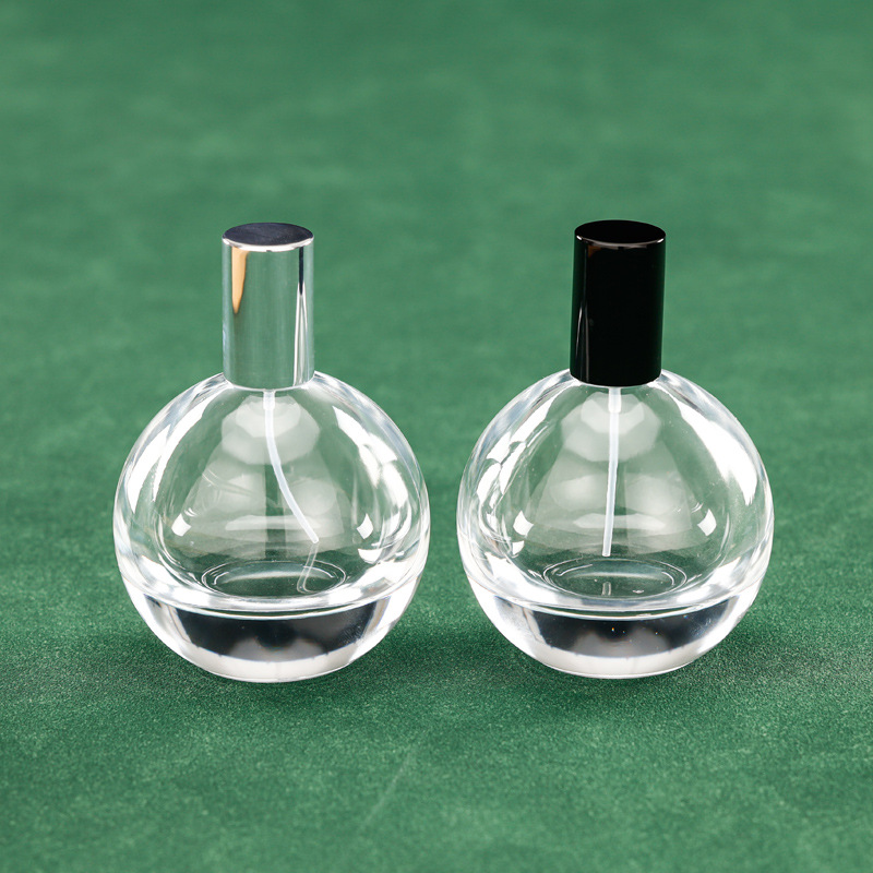 Inventario al por mayor 75ml de material blanco de vidrio de perfume fragrante botella 15 botella vacía de cosméticos spray
