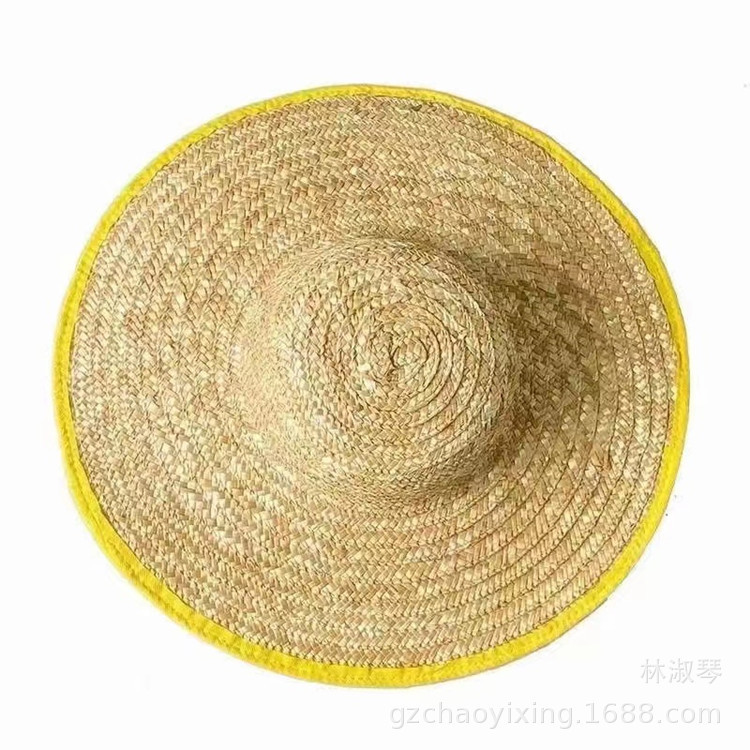 工場直販麦わら帽子日焼け防止日よけ帽子夏の農業麦わら帽子労働保護日よけ帽子男性と女性の大きなつば麦わら帽子|undefined