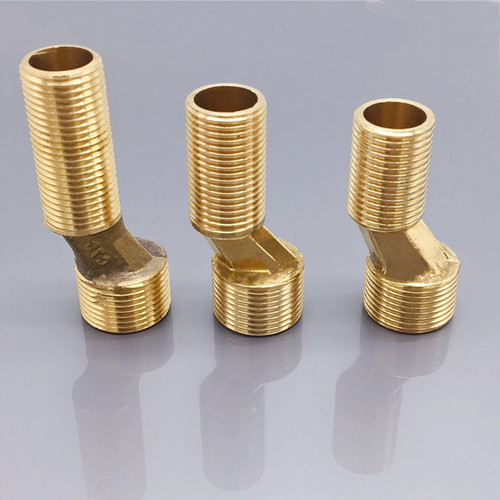 Copper bathtub triple faucet extended curved foot accessories eccentric variable diameter curved foot accessories manufacturer wholesale
