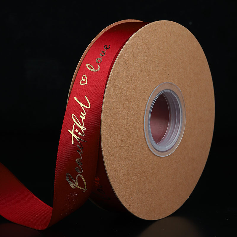 Vino rojo-Inglés amor * 45 yardas/roll * 2,5 cm de ancho