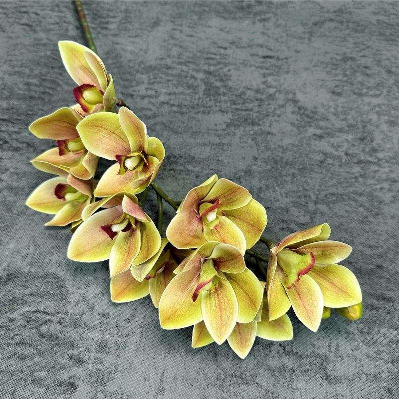 10 platillos Sensación artificial flor 3D impresión película Magnolia Home Dress Up flor arreglo props flor falsa al por mayor