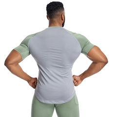 Summer Amazon fitness clothing for men high elasticity and quick drying PRO tights sweaty basketball training running sportswear