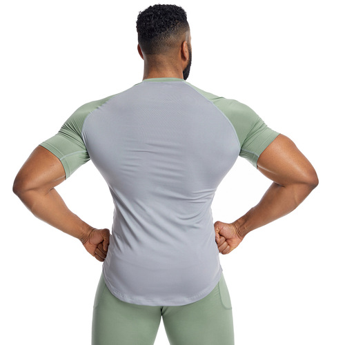 Summer Amazon fitness clothing for men high elasticity and quick drying PRO tights sweaty basketball training running sportswear