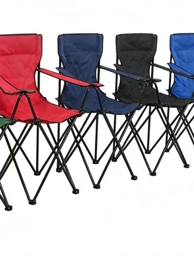 Silla plegable de campamento al aire libre dibujo de arte silla portátil ligera silla de reposabrazos de campamento silla de playa plegable image 6