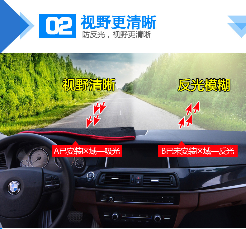 Suitable for Third and Fourth Generation Changan Cs55 Plus Dashboard Sunshade Mat, Eado Cs35 Center Console Sun Protection Mat