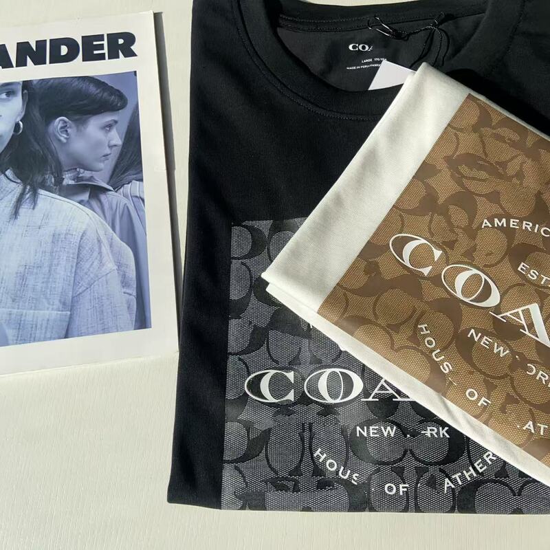 26 Spring/Summer New Ch Classic Square Monogram Loose Casual Unisex Short Sleeve T-Shirt Top