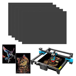 Laser engraving machine DIY color art paper card engraving material laser color gradient drawing paper set
