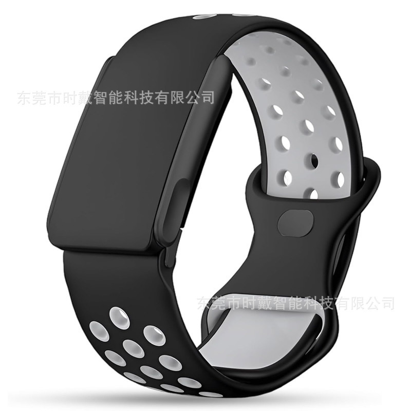 Whoop Strap Compatible with Whoop 5.0 Bracelet, Figure-Eight Buckle, Dual-Color Silicone Strap, Watch Wristband, Cross-Border Hot Item