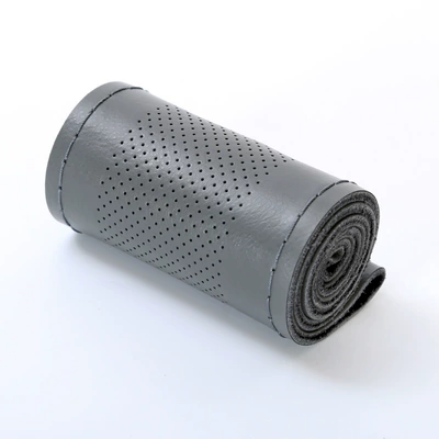 Suitable for Men and Women, All-Season | Steering wheel cover - medium-hole-model-gray-gray-line-36cm