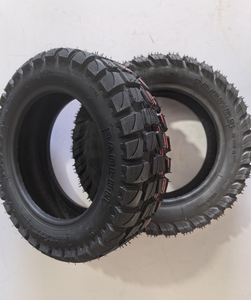 Thickened Wear-Resistant Ba0Lun 90/65-6.5 Electric Scooter Tire Off-Road Tire Driving Thickeneded Vacuum Tire