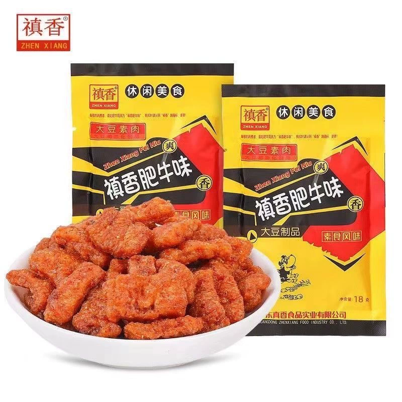 Грибной жир Niu Xiang 18 г Соя Овощное мясо Сушеная фасоль Пряная полоска 8090 Ностальгические закуски Детские закуски Детство